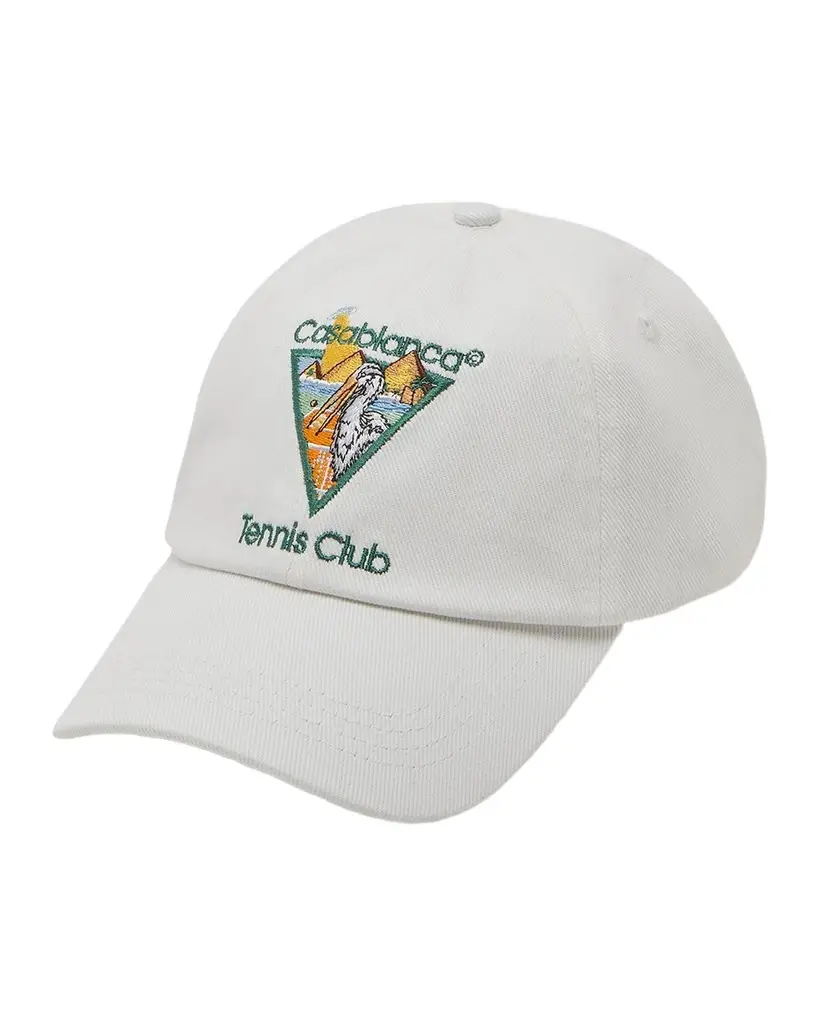 Casablanca Men's Tennis Club Emblem Baseball Cap | Image 1 Casablanca Men's Tennis Club Emblem Baseball Cap | Image 1