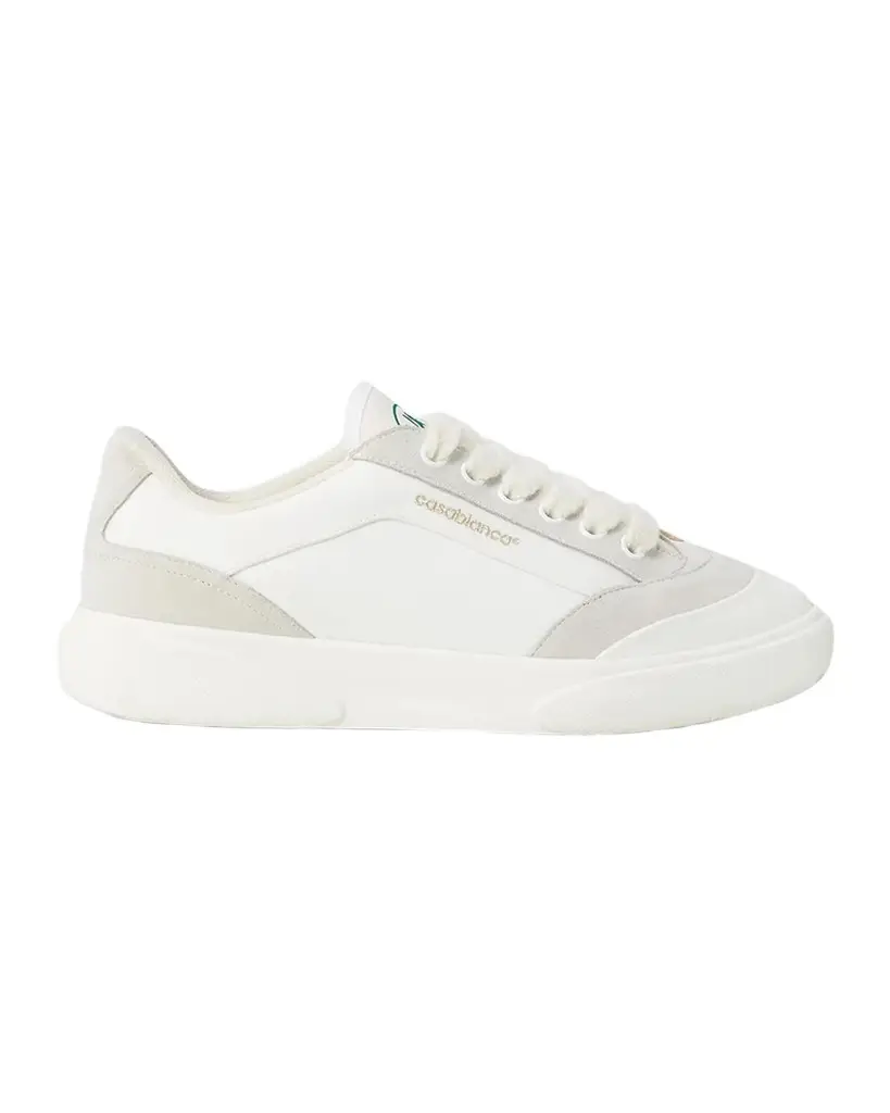 Casablanca Del Mar Colorblocked Suede Low-Top Sneakers
