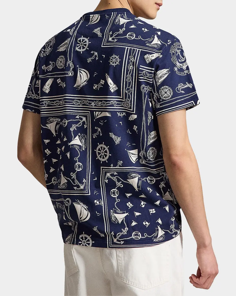 Polo Ralph Lauren Men's Bandana Cotton Jersey T-Shirt | Thumbnail 3 Polo Ralph Lauren Men's Bandana Cotton Jersey T-Shirt | Thumbnail 3