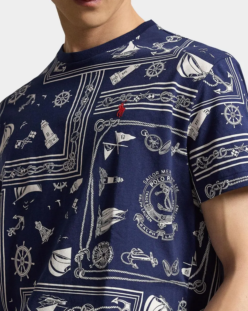 Polo Ralph Lauren Men's Bandana Cotton Jersey T-Shirt | Thumbnail 5 Polo Ralph Lauren Men's Bandana Cotton Jersey T-Shirt | Thumbnail 5