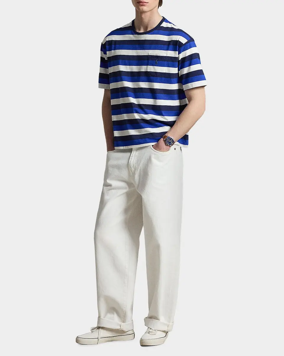 Polo Ralph Lauren Men's Striped Cotton T-Shirt | Thumbnail 2
