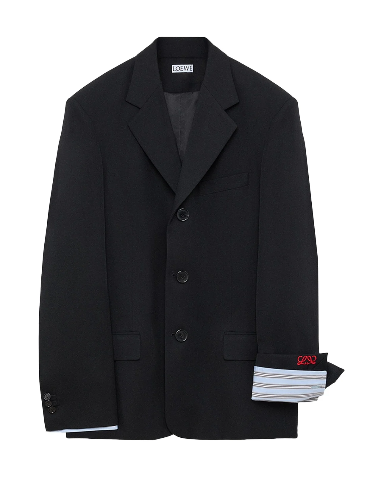 Double-Breasted Wool-Blend Blazer