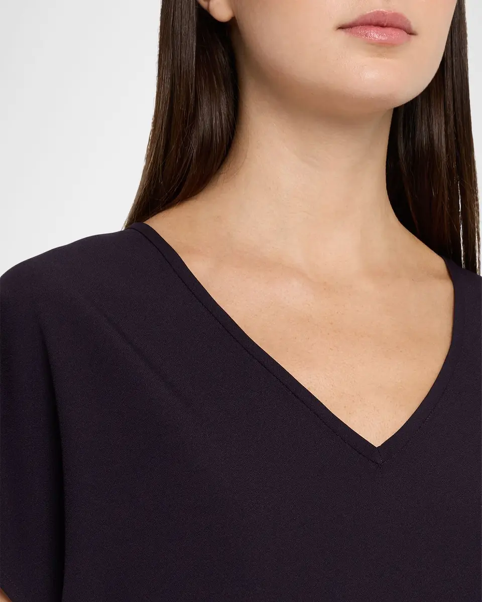 Emporio Armani V-Neck Cady Top | Thumbnail 5 Emporio Armani V-Neck Cady Top | Thumbnail 5