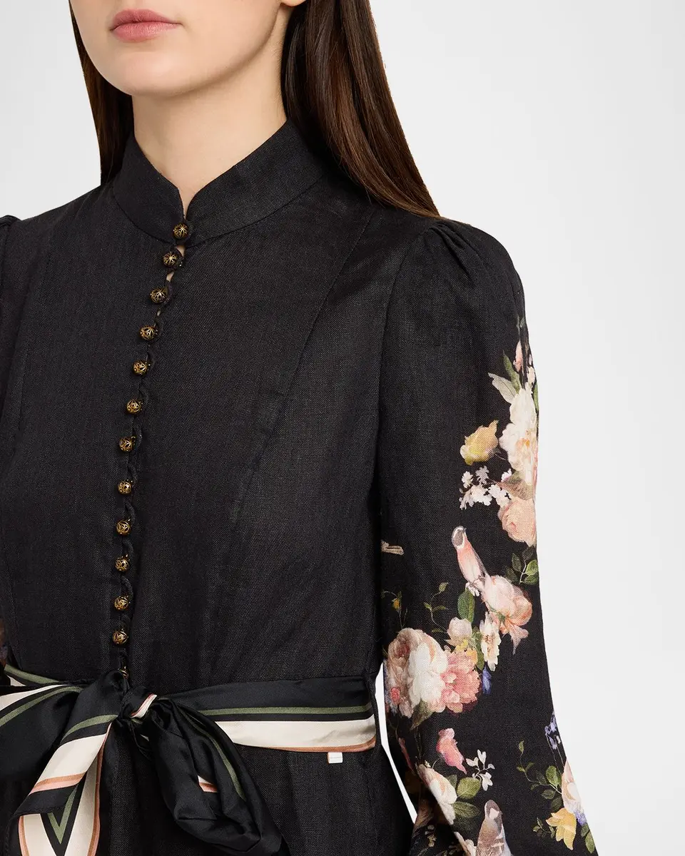 Zimmermann Valiant Buttoned Midi Dress | Thumbnail 5 Zimmermann Valiant Buttoned Midi Dress | Thumbnail 5