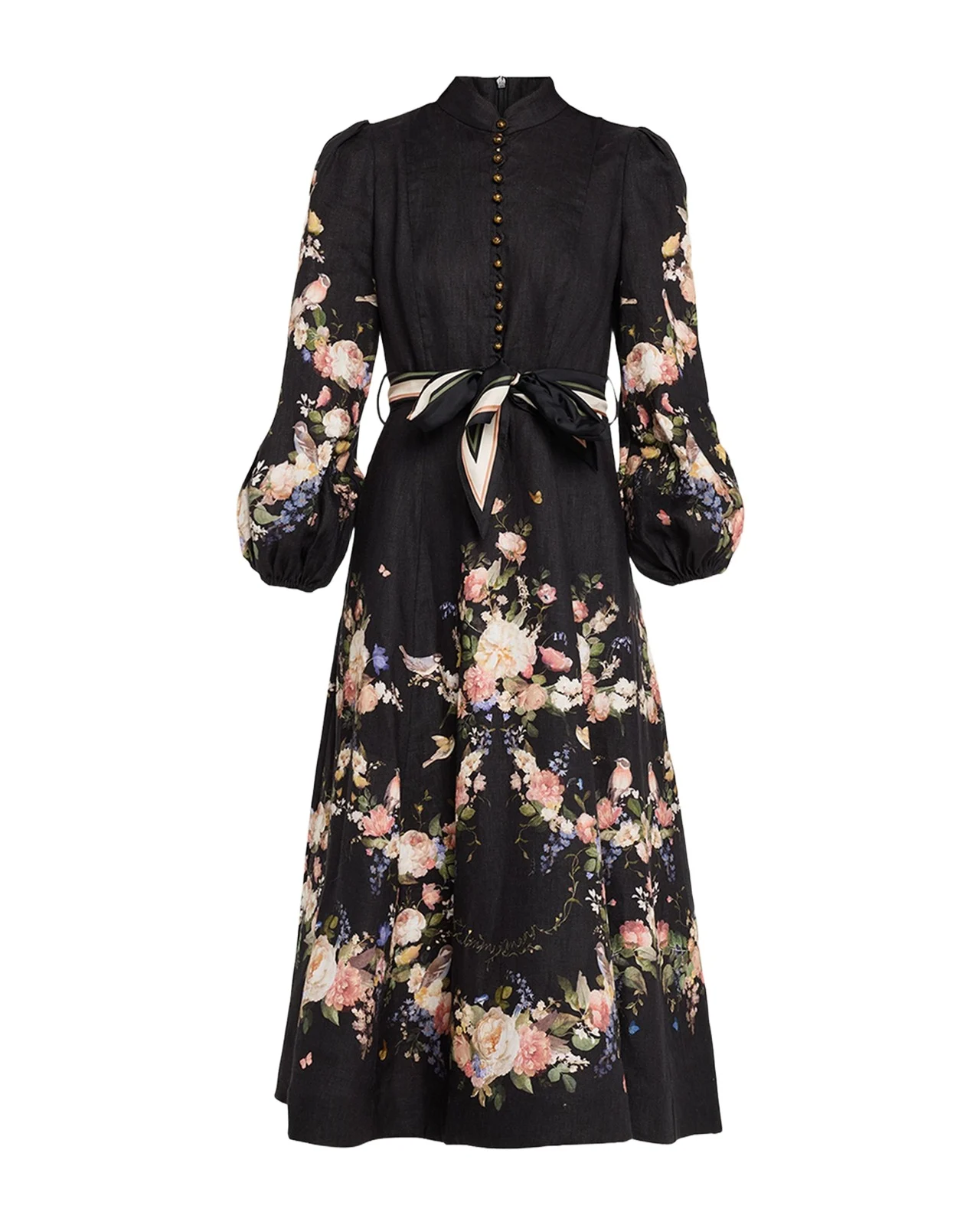 Valiant Buttoned Midi Dress