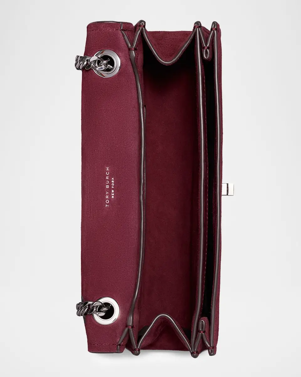 Tory Burch Kira Turnlock Suede Convertible Shoulder Bag | Thumbnail 3 Tory Burch Kira Turnlock Suede Convertible Shoulder Bag | Thumbnail 3