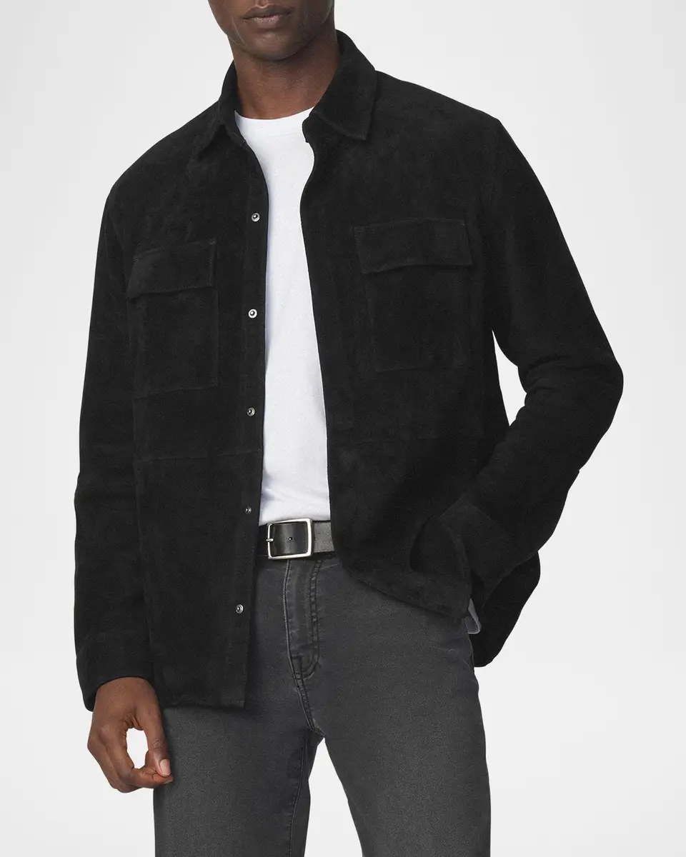 Joe's Jeans Men's Suede Shirt Jacket | Thumbnail 4