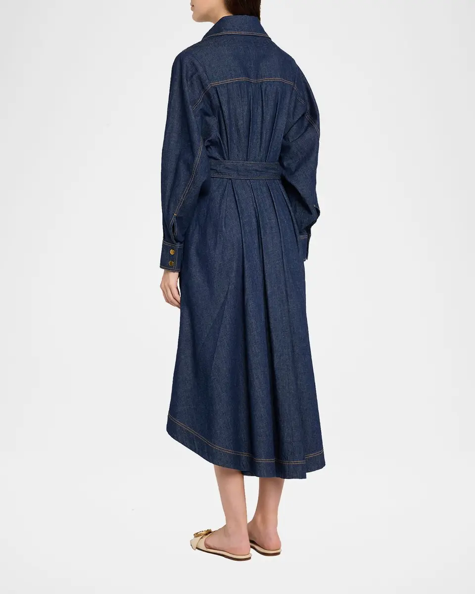 Zimmermann Denim Midi Shirtdress | Thumbnail 3 Zimmermann Denim Midi Shirtdress | Thumbnail 3