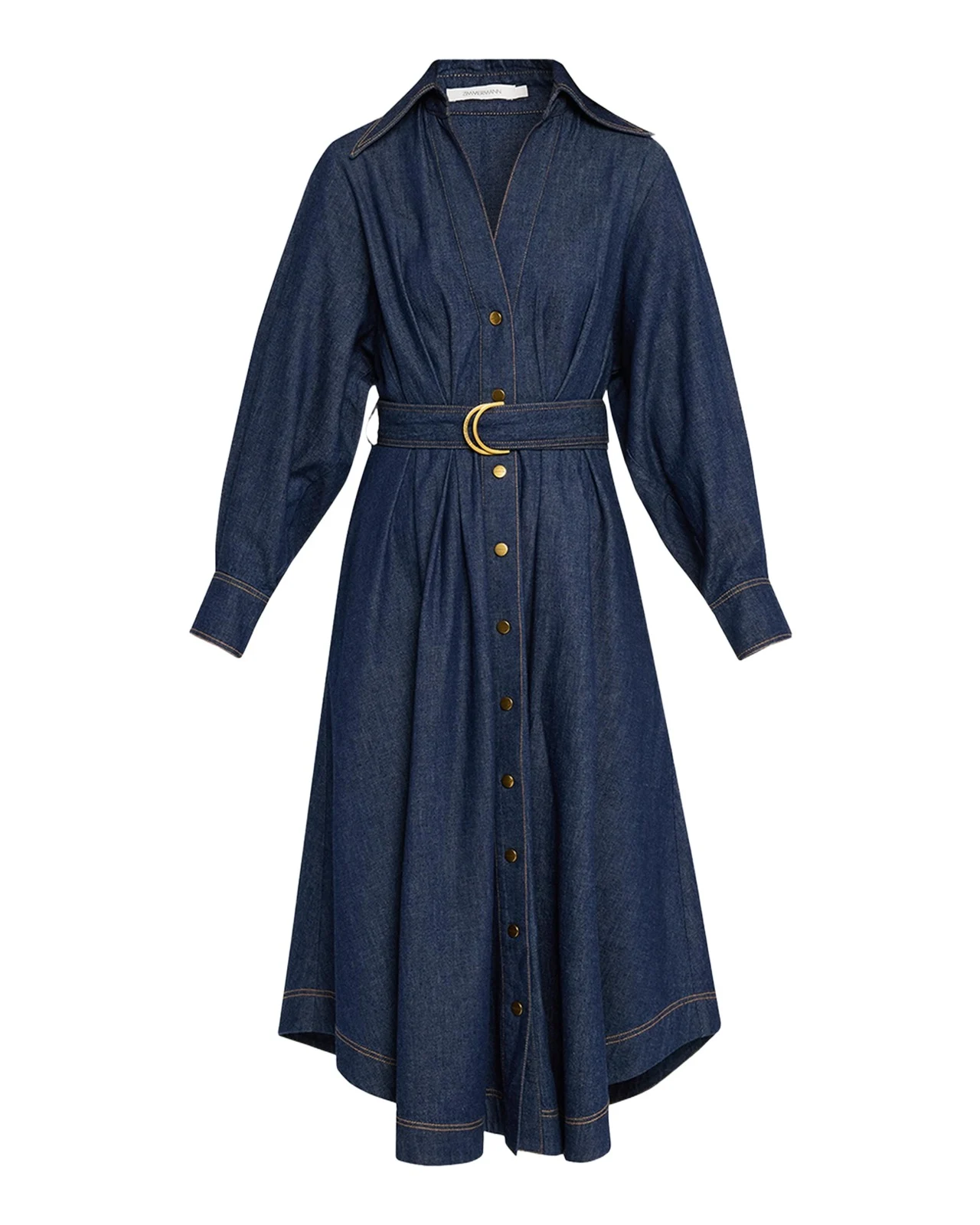 Denim Midi Shirtdress Denim Midi Shirtdress