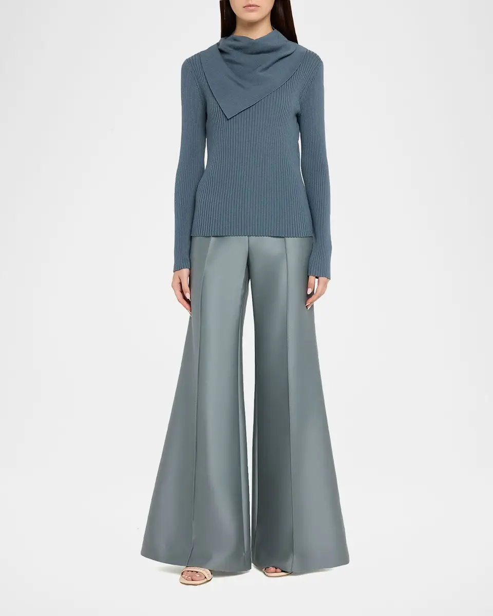 Zimmermann Valiant Structured Wide Flared Pants | Thumbnail 2 Zimmermann Valiant Structured Wide Flared Pants | Thumbnail 2