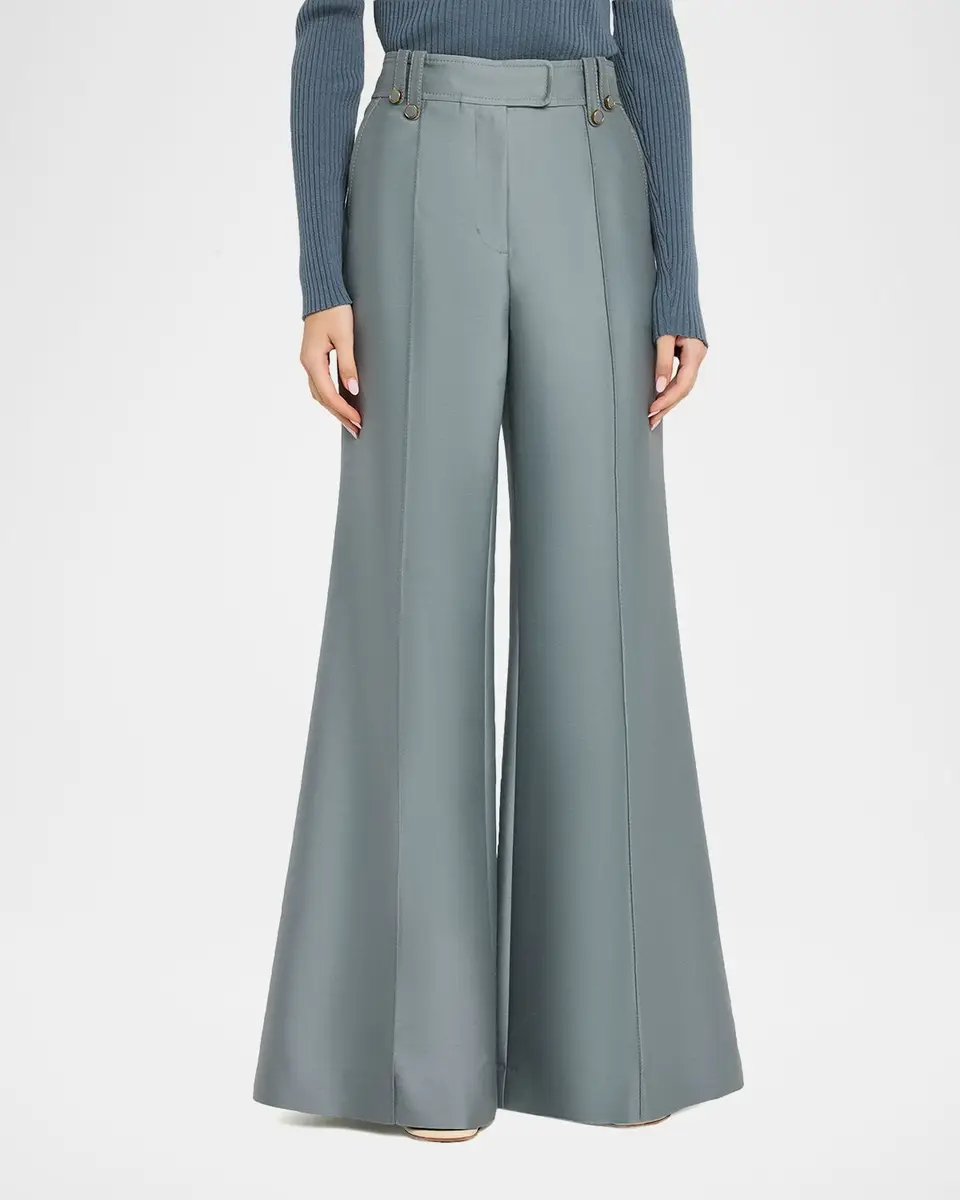 Zimmermann Valiant Structured Wide Flared Pants | Thumbnail 4 Zimmermann Valiant Structured Wide Flared Pants | Thumbnail 4