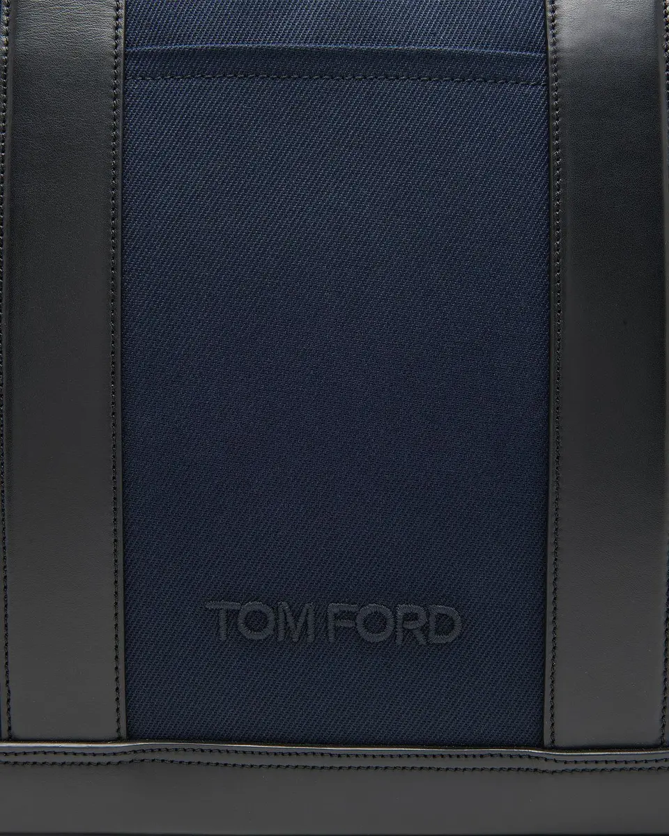 Tom Ford Large Canvas & Leather Tote Bag | Thumbnail 5
