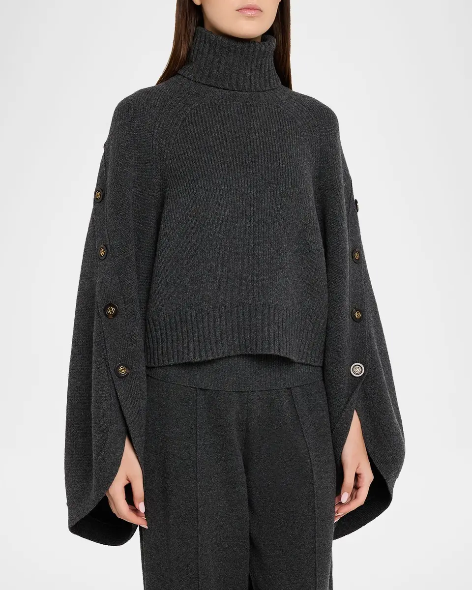 Zimmermann Valiant Buttoned Turtleneck Sweater | Thumbnail 4 Zimmermann Valiant Buttoned Turtleneck Sweater | Thumbnail 4