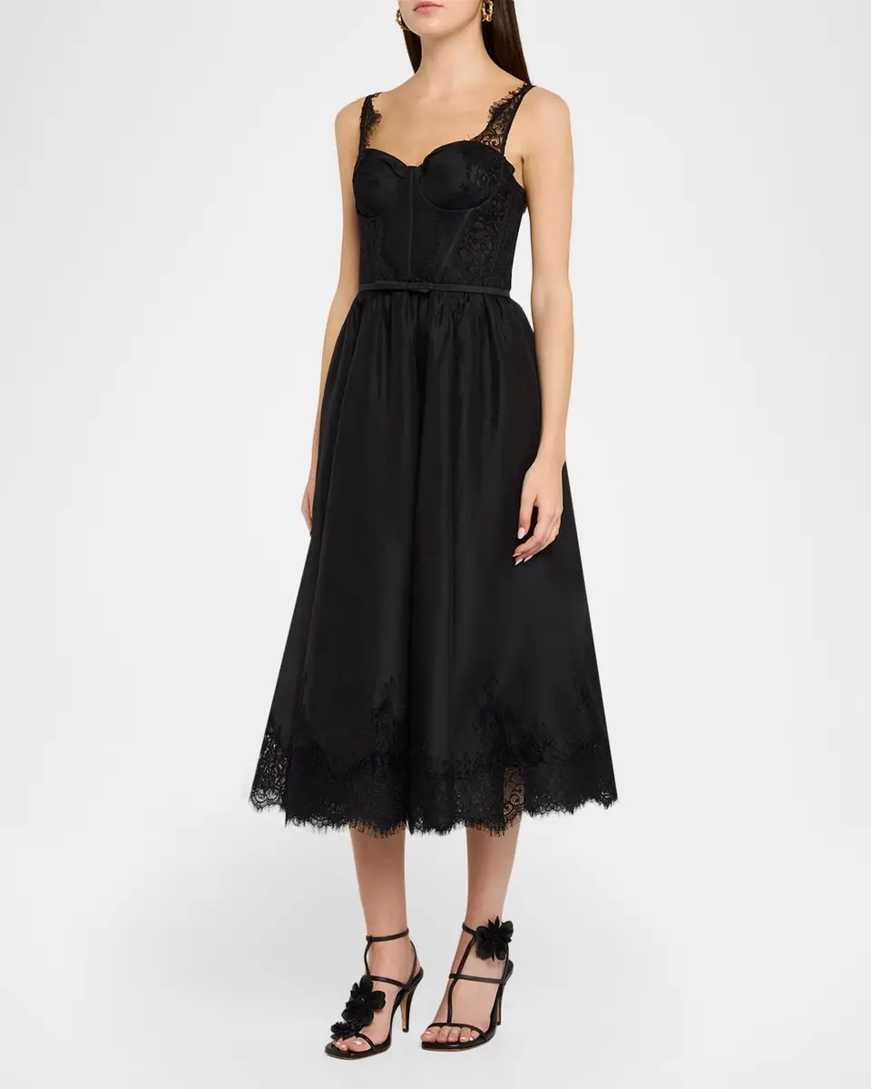 Zimmermann Valiant Lace-Trim Corset Dress | Thumbnail 4 Zimmermann Valiant Lace-Trim Corset Dress | Thumbnail 4