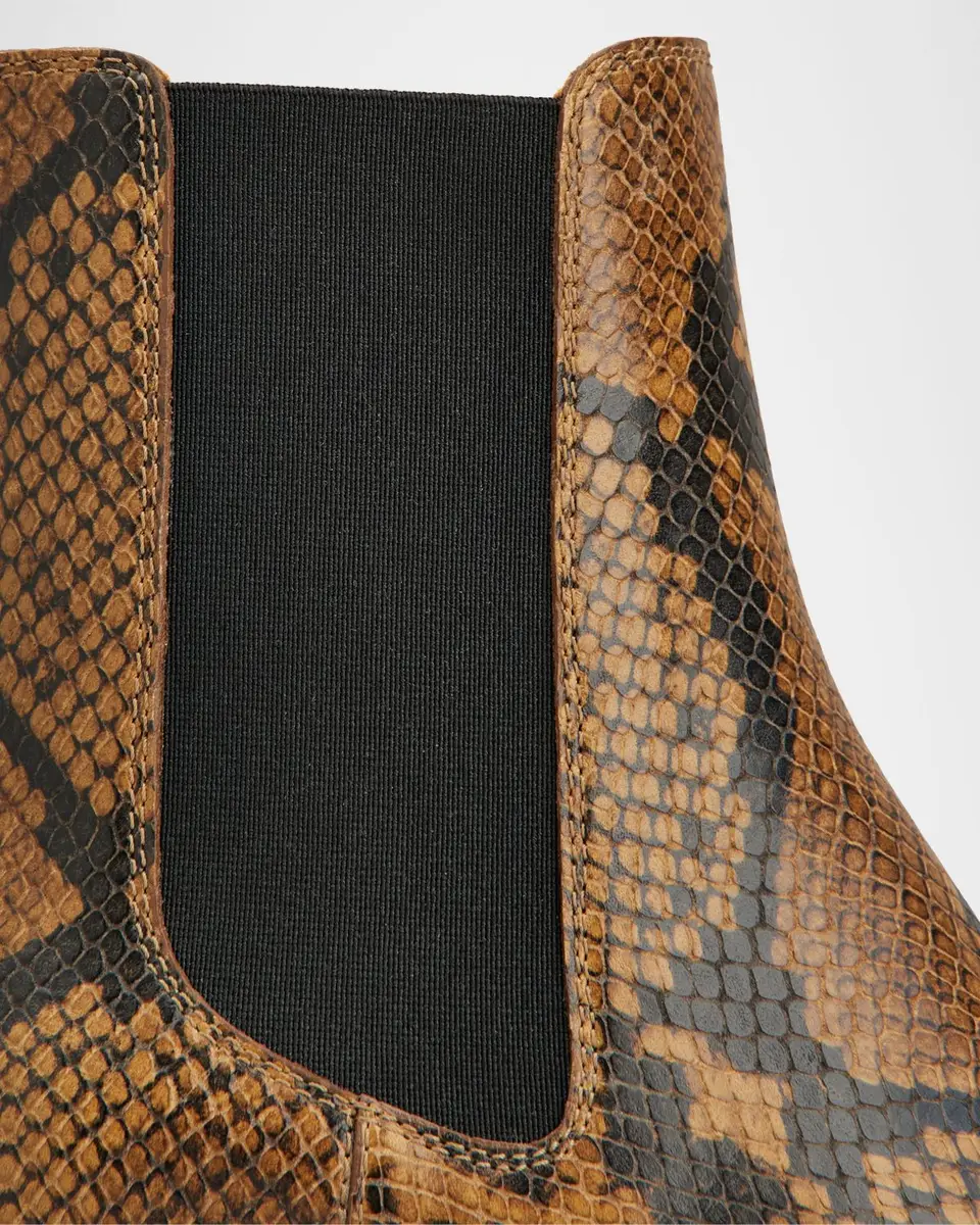 Tod's 60mm Snake-Printed Leather Chelsea Boots | Thumbnail 4 Tod's 60mm Snake-Printed Leather Chelsea Boots | Thumbnail 4