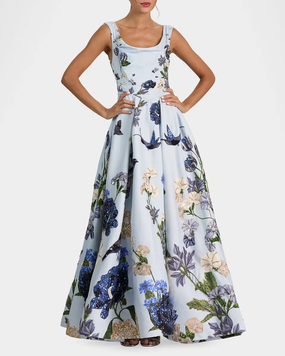 Alice + Olivia Estrella Embellished Maxi Dress | Thumbnail 2
