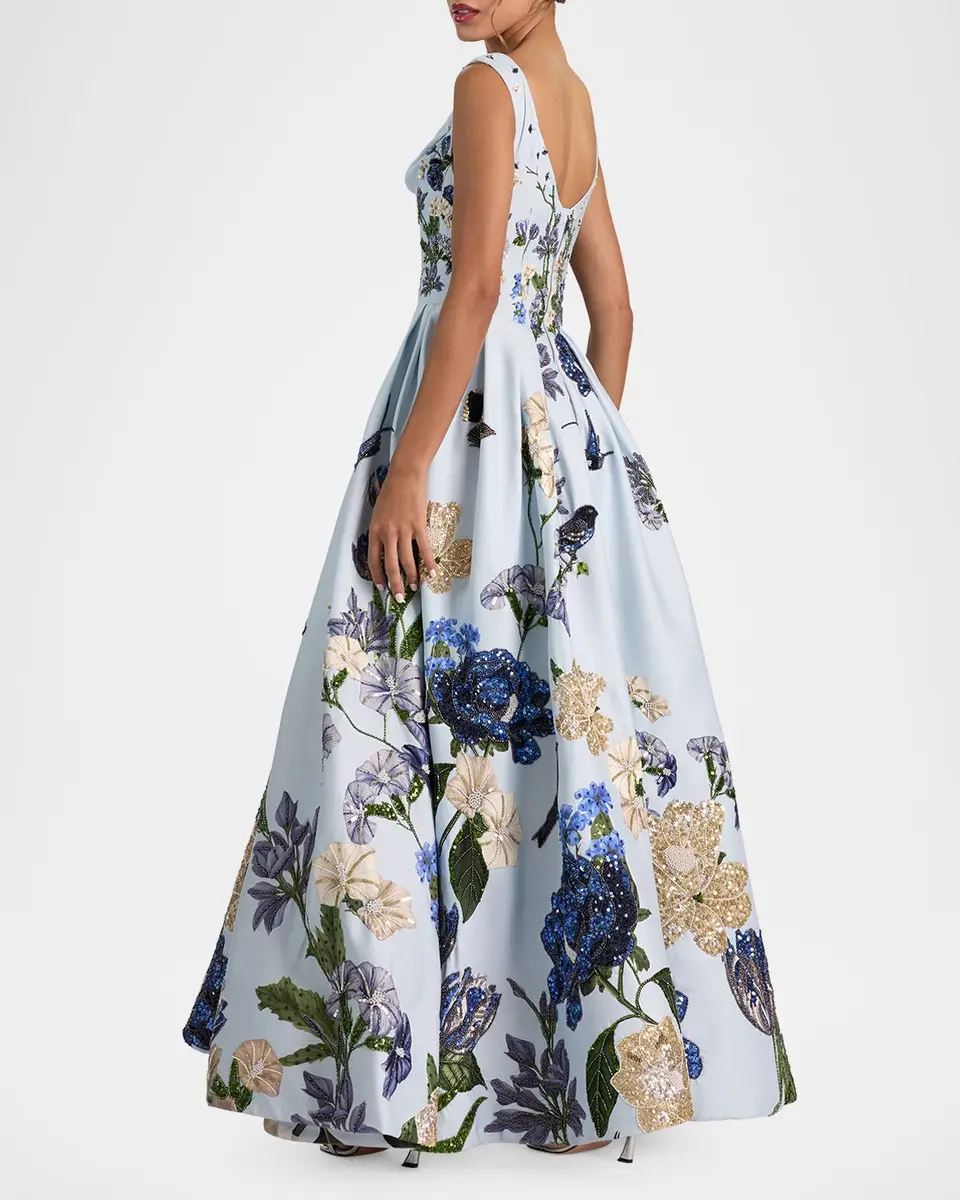 Alice + Olivia Estrella Embellished Maxi Dress | Thumbnail 3