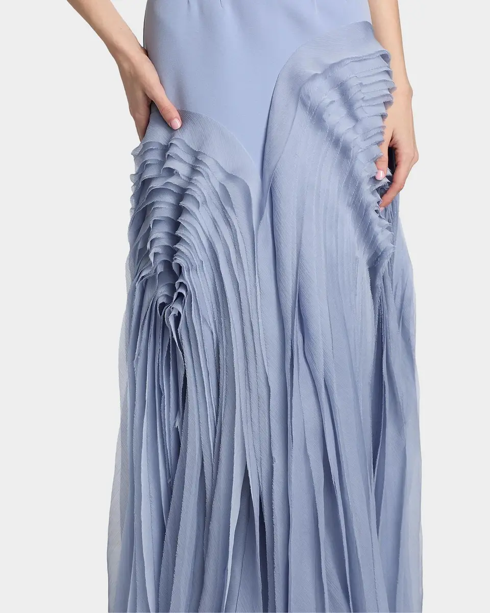 Amur Elani Pleated Halterneck Gown | Thumbnail 5 Amur Elani Pleated Halterneck Gown | Thumbnail 5