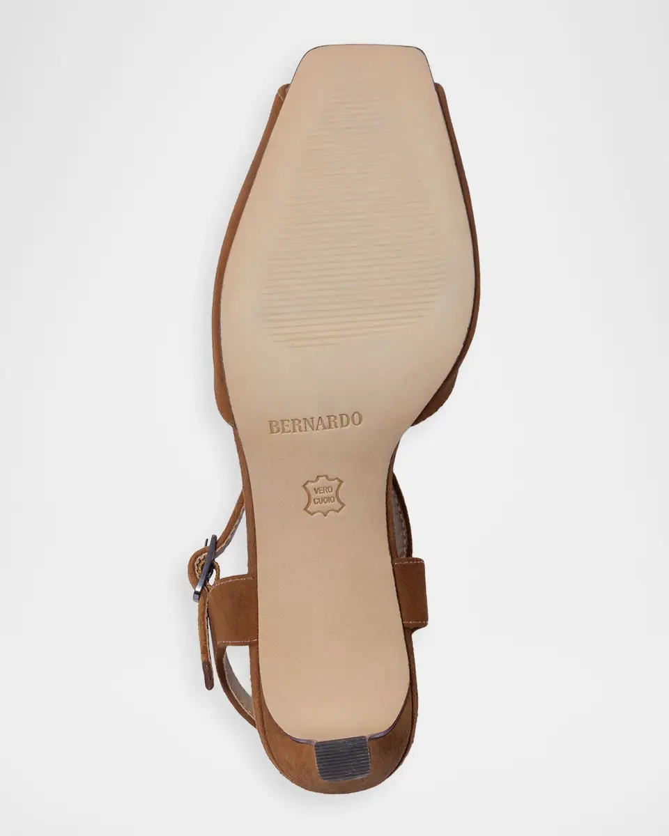 Bernardo 65mm Hartley Suede Ankle-Strap Sandals | Thumbnail 4