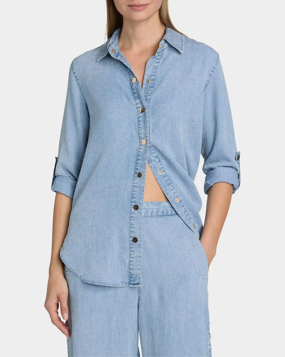 Generation Love Gillian Denim Shirt | Thumbnail 4 Generation Love Gillian Denim Shirt | Thumbnail 4