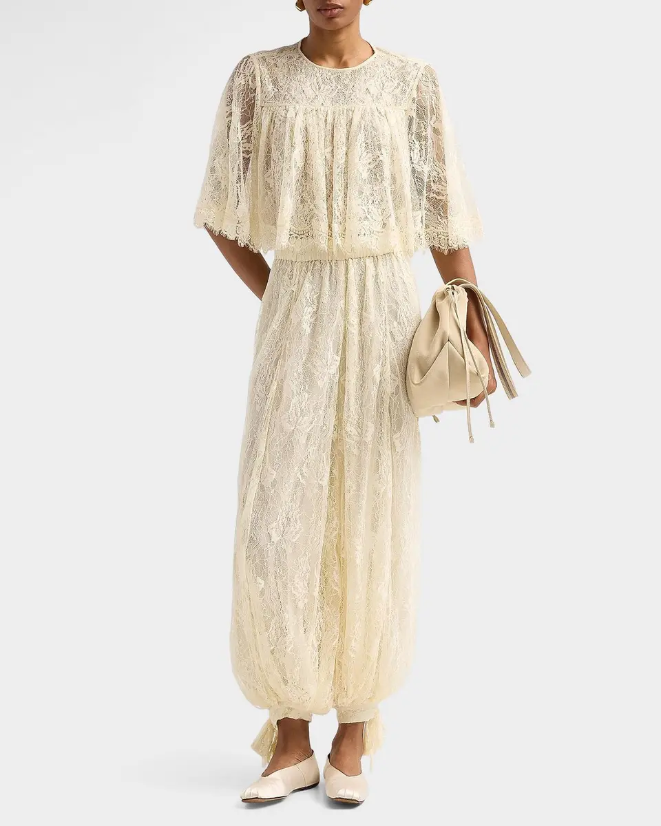 Hemant & Nandita Floral Lace Parachute Pants | Thumbnail 2 Hemant & Nandita Floral Lace Parachute Pants | Thumbnail 2