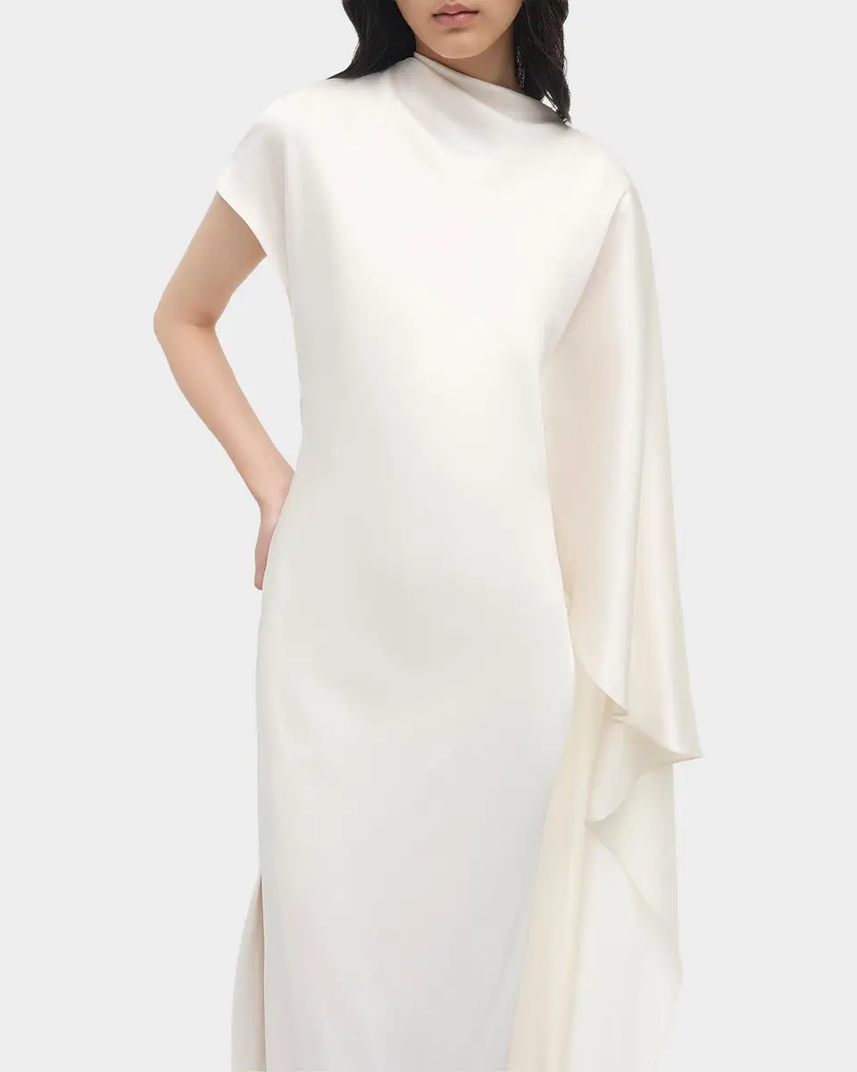 Simkhai Ora Satin Column Gown | Thumbnail 5 Simkhai Ora Satin Column Gown | Thumbnail 5