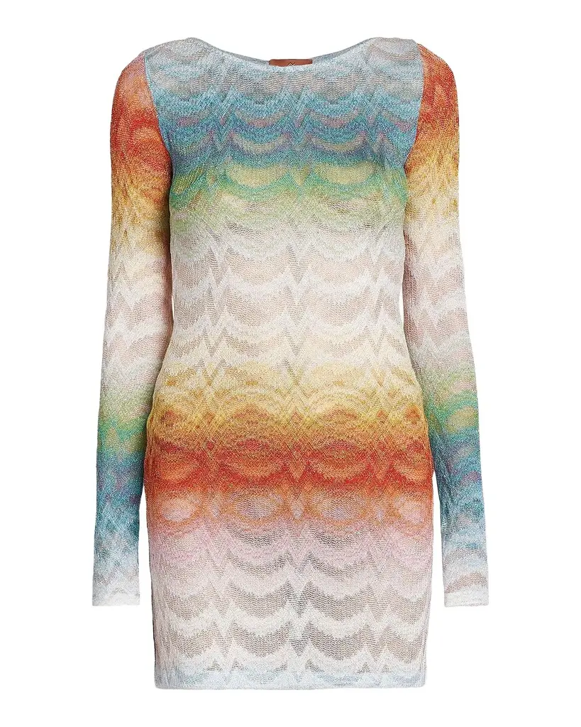 Missoni Zig Zag Knit Mini Dress Coverup | Image 1 Missoni Zig Zag Knit Mini Dress Coverup | Image 1