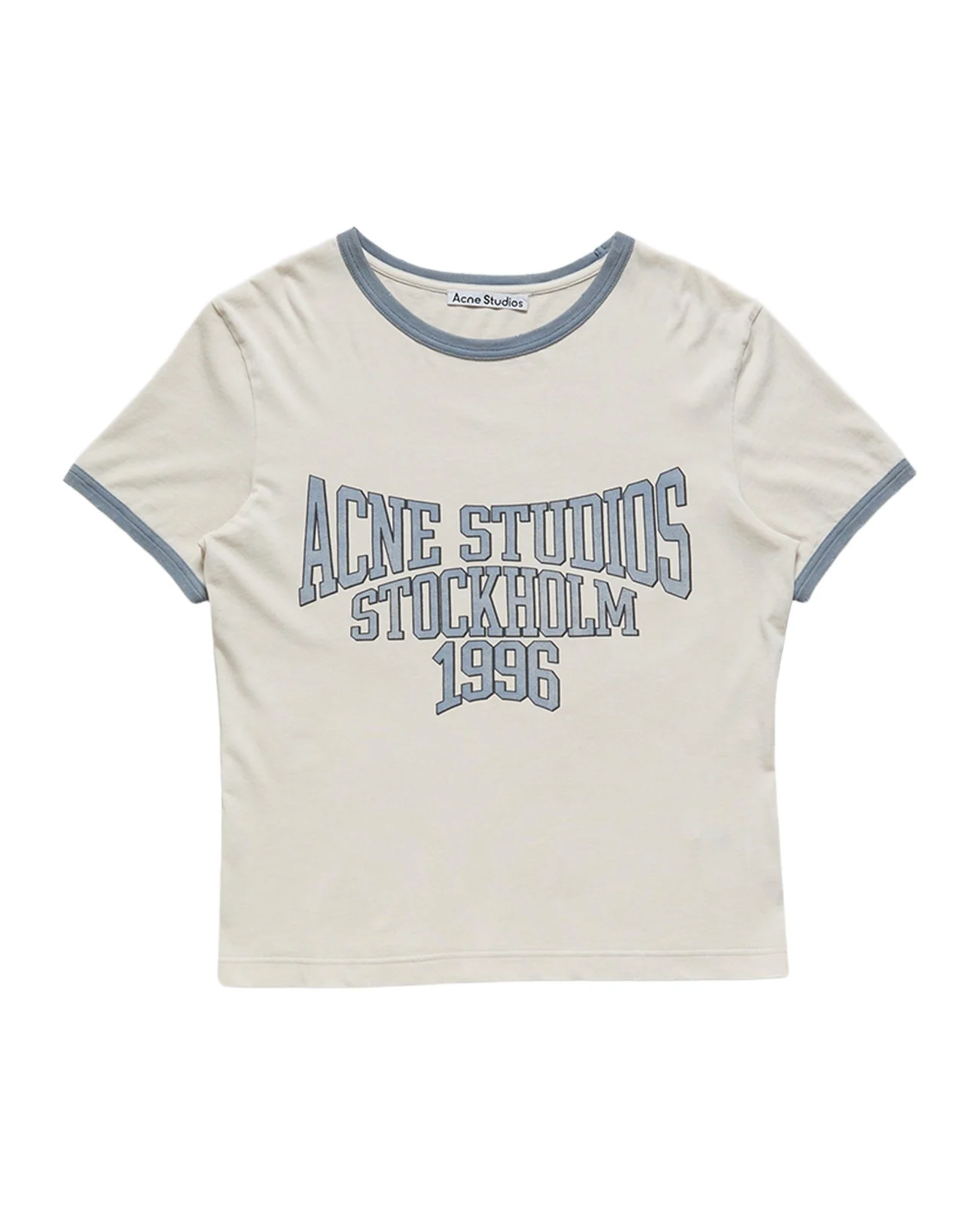 Acne Studios Men's Logo Graphic Ringer T-Shirt