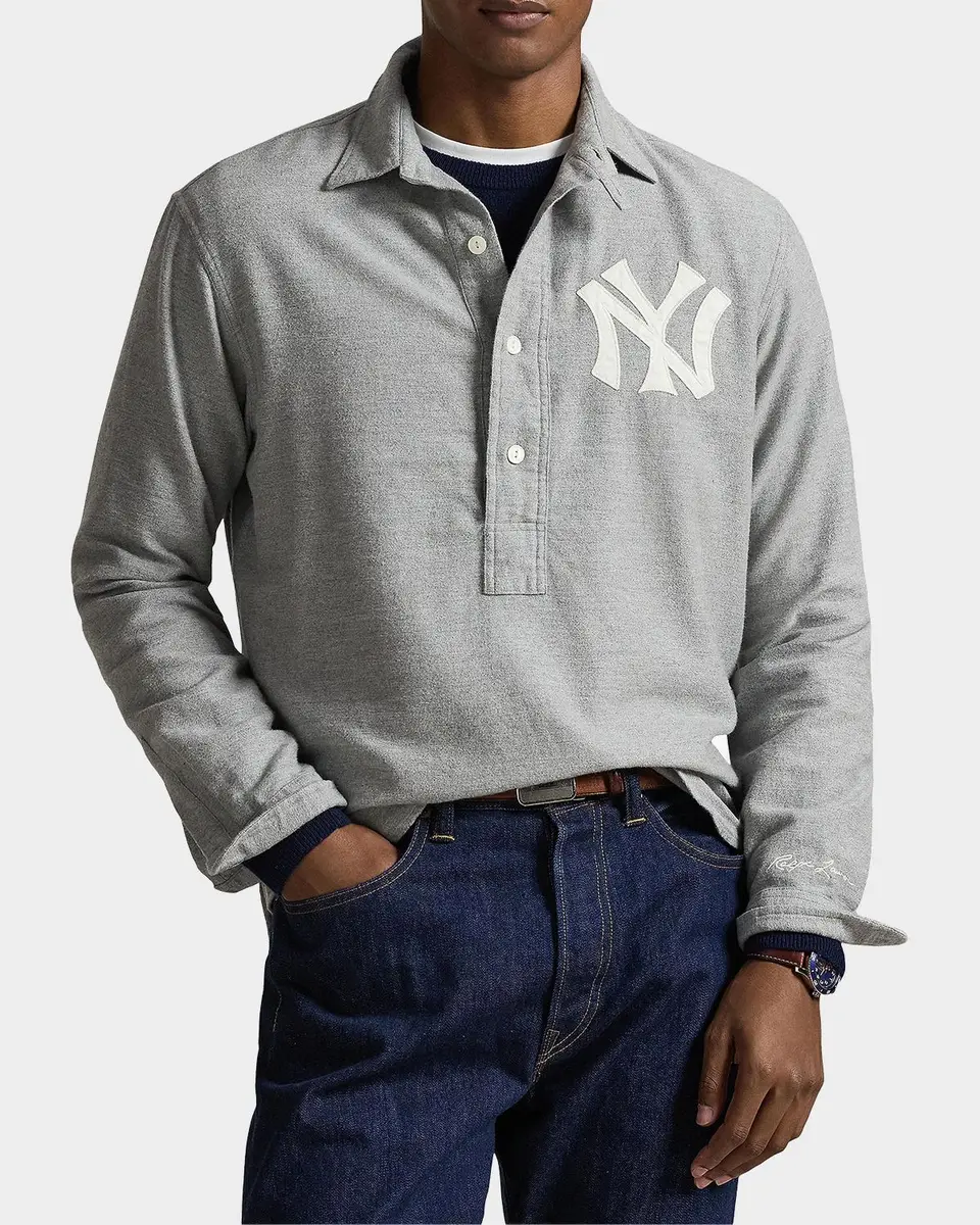 Polo Ralph Lauren Men's Fielder New York Yankees Cotton Polo Shirt | Thumbnail 4 Polo Ralph Lauren Men's Fielder New York Yankees Cotton Polo Shirt | Thumbnail 4