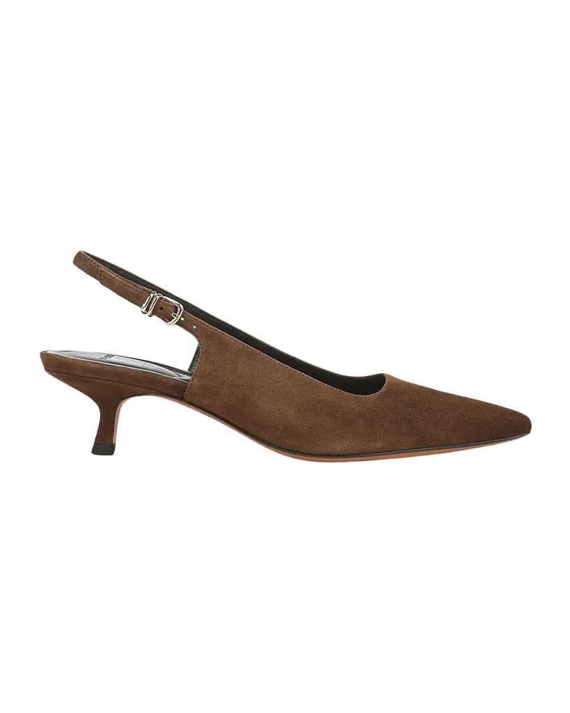 Vince 45mm Sabra Suede Slingback Pumps | Image 1 Vince 45mm Sabra Suede Slingback Pumps | Image 1