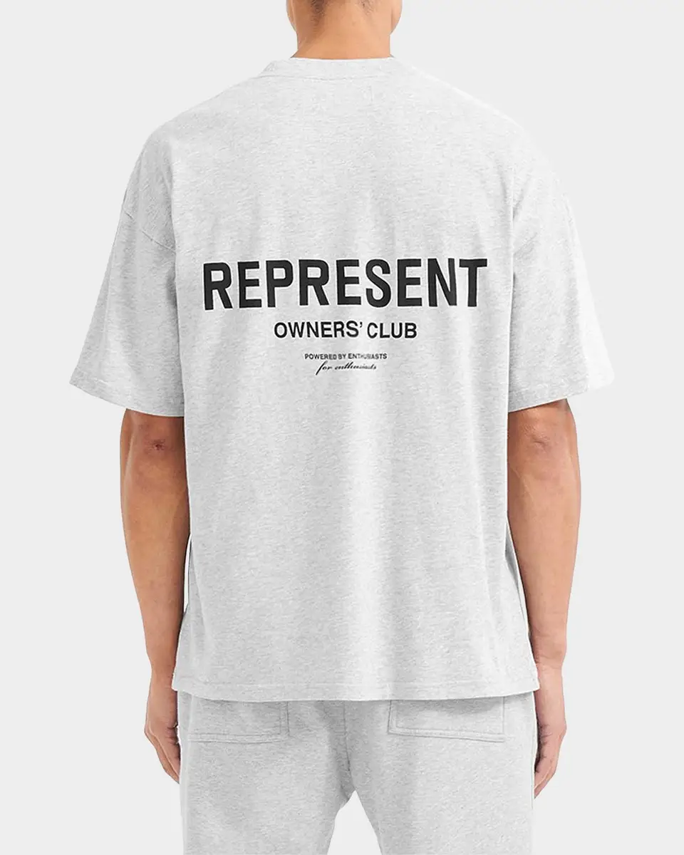 Represent Men's Owners Club Logo Cotton T-Shirt | Thumbnail 3