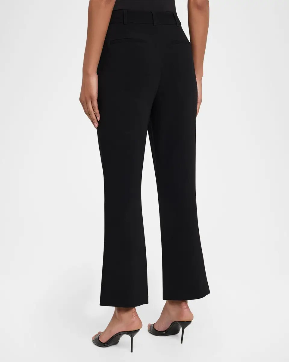 Cinq à Sept Floral Border Cropped Trousers | Thumbnail 3