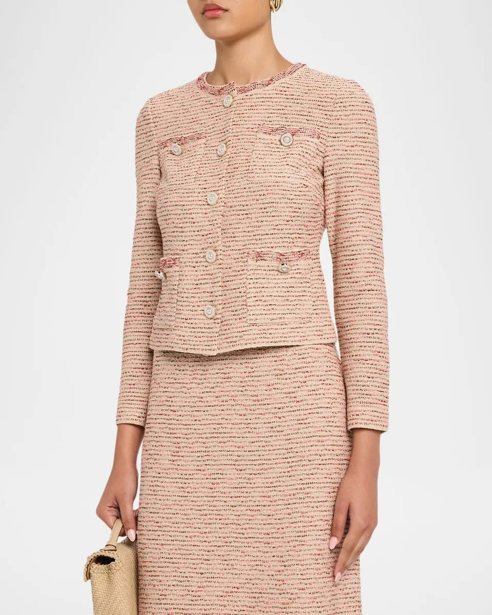 Misook Heritage Ribbon Tweed Knit Jacket | Thumbnail 4 Misook Heritage Ribbon Tweed Knit Jacket | Thumbnail 4