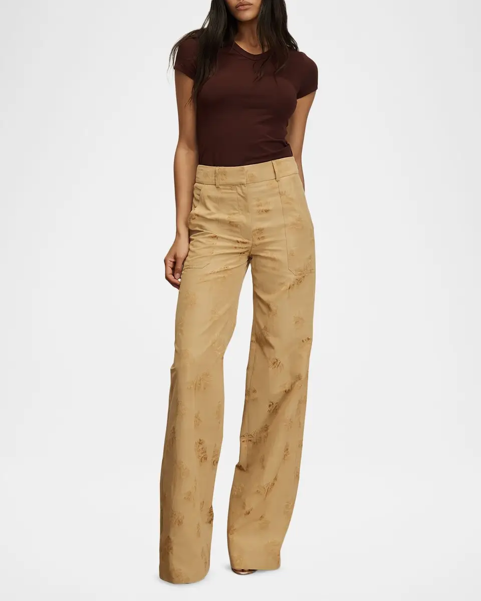Veronica Beard Cole Floral Wide-Leg Pants | Thumbnail 2 Veronica Beard Cole Floral Wide-Leg Pants | Thumbnail 2