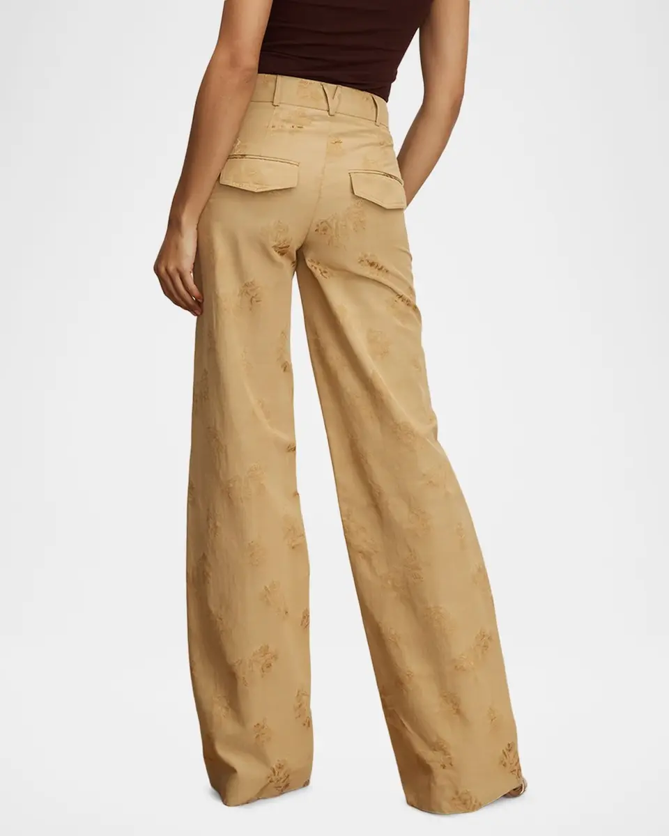 Veronica Beard Cole Floral Wide-Leg Pants | Thumbnail 3 Veronica Beard Cole Floral Wide-Leg Pants | Thumbnail 3