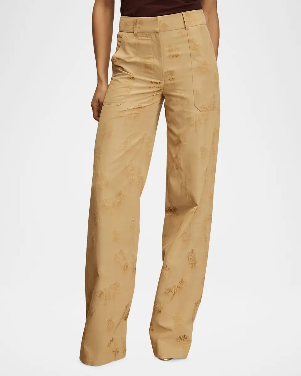 Veronica Beard Cole Floral Wide-Leg Pants | Thumbnail 4 Veronica Beard Cole Floral Wide-Leg Pants | Thumbnail 4