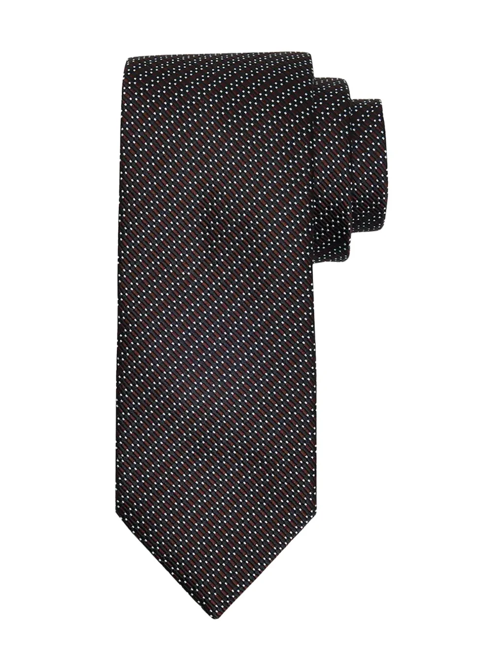 Brioni Men's Silk and Cotton Micro Jacquard Tie