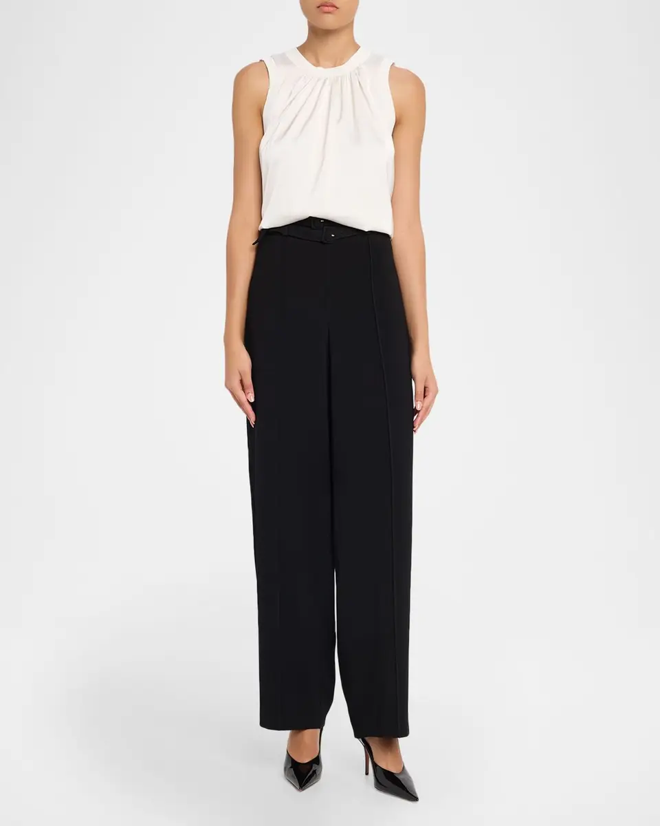 Cinq à Sept Maelor Double Belted Wide-Leg Pants | Thumbnail 2 Cinq à Sept Maelor Double Belted Wide-Leg Pants | Thumbnail 2