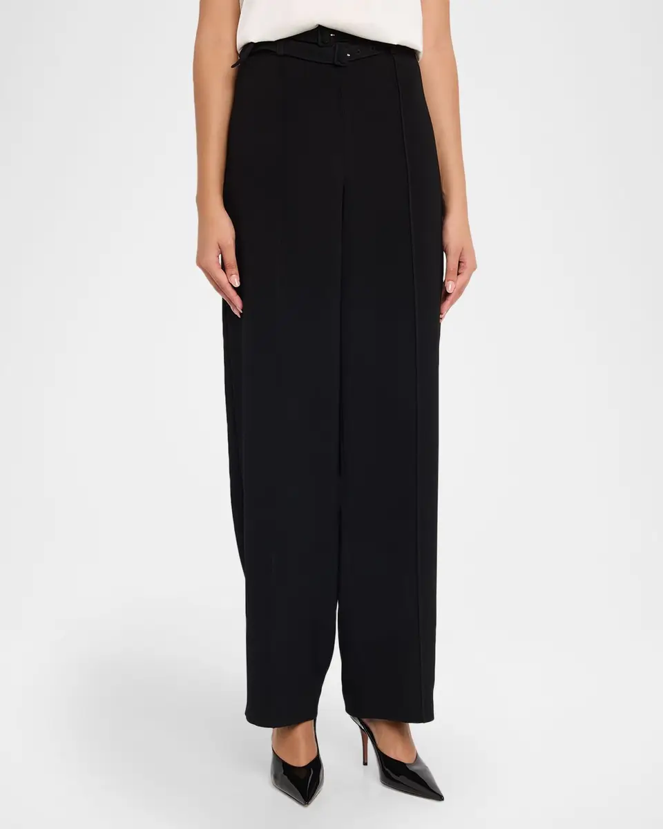 Cinq à Sept Maelor Double Belted Wide-Leg Pants | Thumbnail 4 Cinq à Sept Maelor Double Belted Wide-Leg Pants | Thumbnail 4