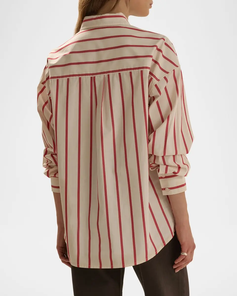 Favorite Daughter The Beau Striped Cotton Shirt | Thumbnail 3 Favorite Daughter The Beau Striped Cotton Shirt | Thumbnail 3