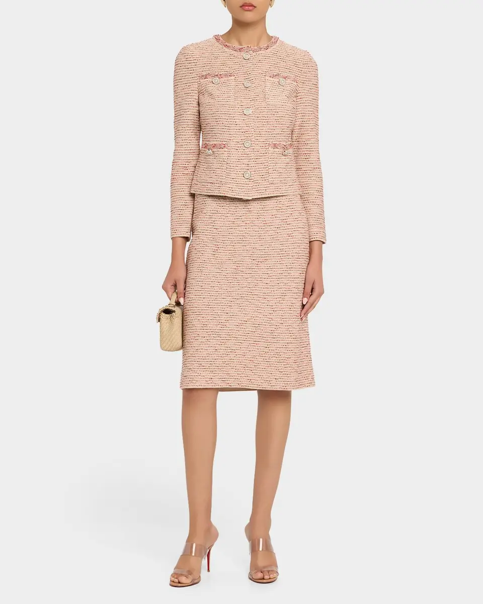 Misook Ribbon Tweed Knit Straight Skirt | Thumbnail 2
