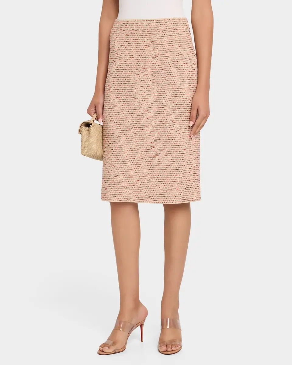 Misook Ribbon Tweed Knit Straight Skirt | Thumbnail 4