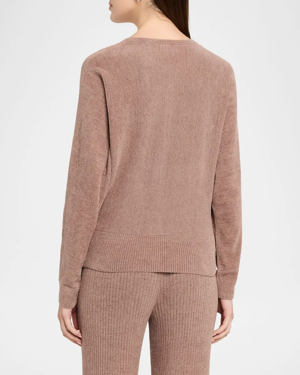 Barefoot Dreams CozyChic Ultra Lite Scalloped Henley Pullover | Thumbnail 3