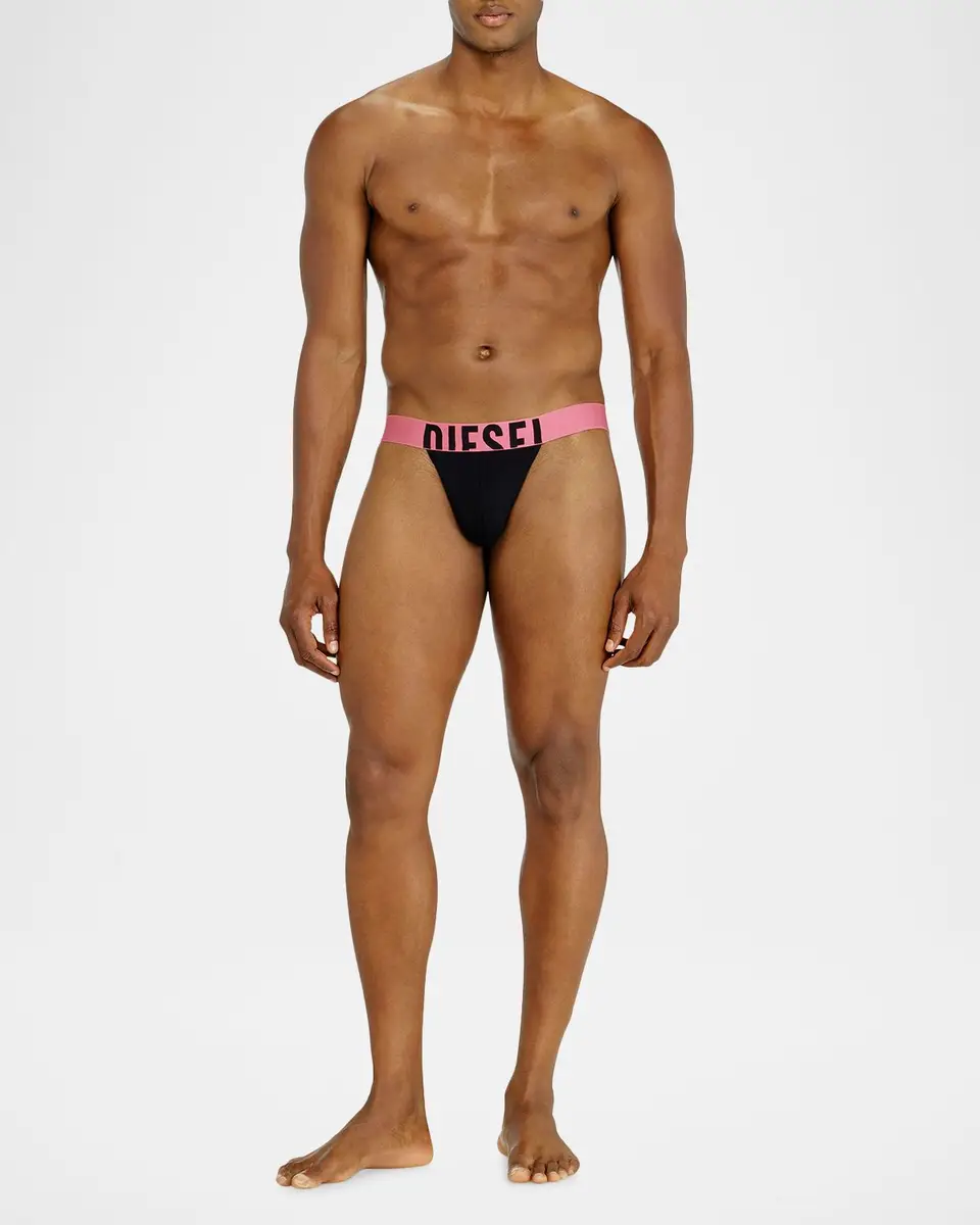 Diesel Men's Fritz D-Pop 3-Pack Jockstrap Set | Thumbnail 2 Diesel Men's Fritz D-Pop 3-Pack Jockstrap Set | Thumbnail 2