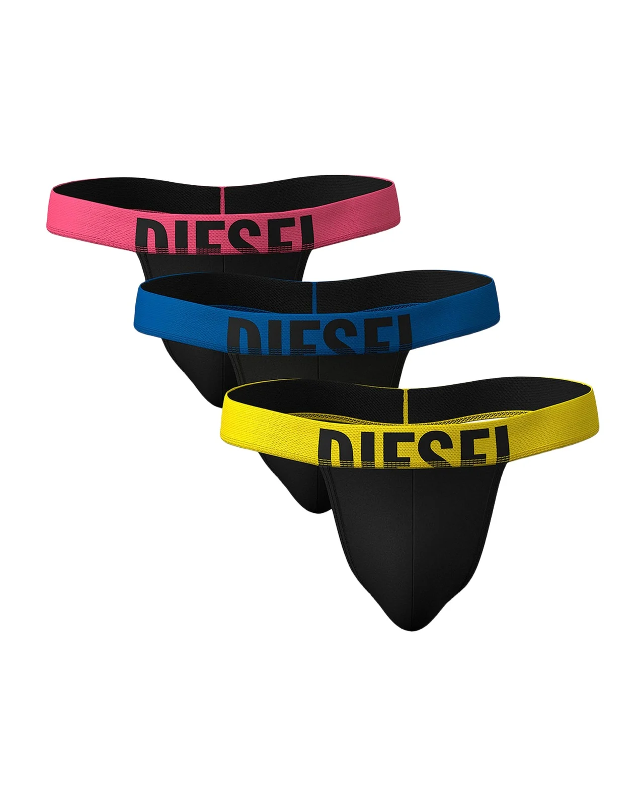 Diesel Men's Fritz D-Pop 3-Pack Jockstrap Set