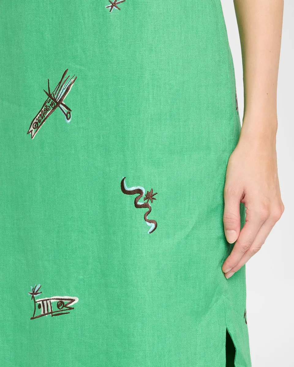 ALÉMAIS Wanda Embroidered Midi Dress | Thumbnail 5 ALÉMAIS Wanda Embroidered Midi Dress | Thumbnail 5