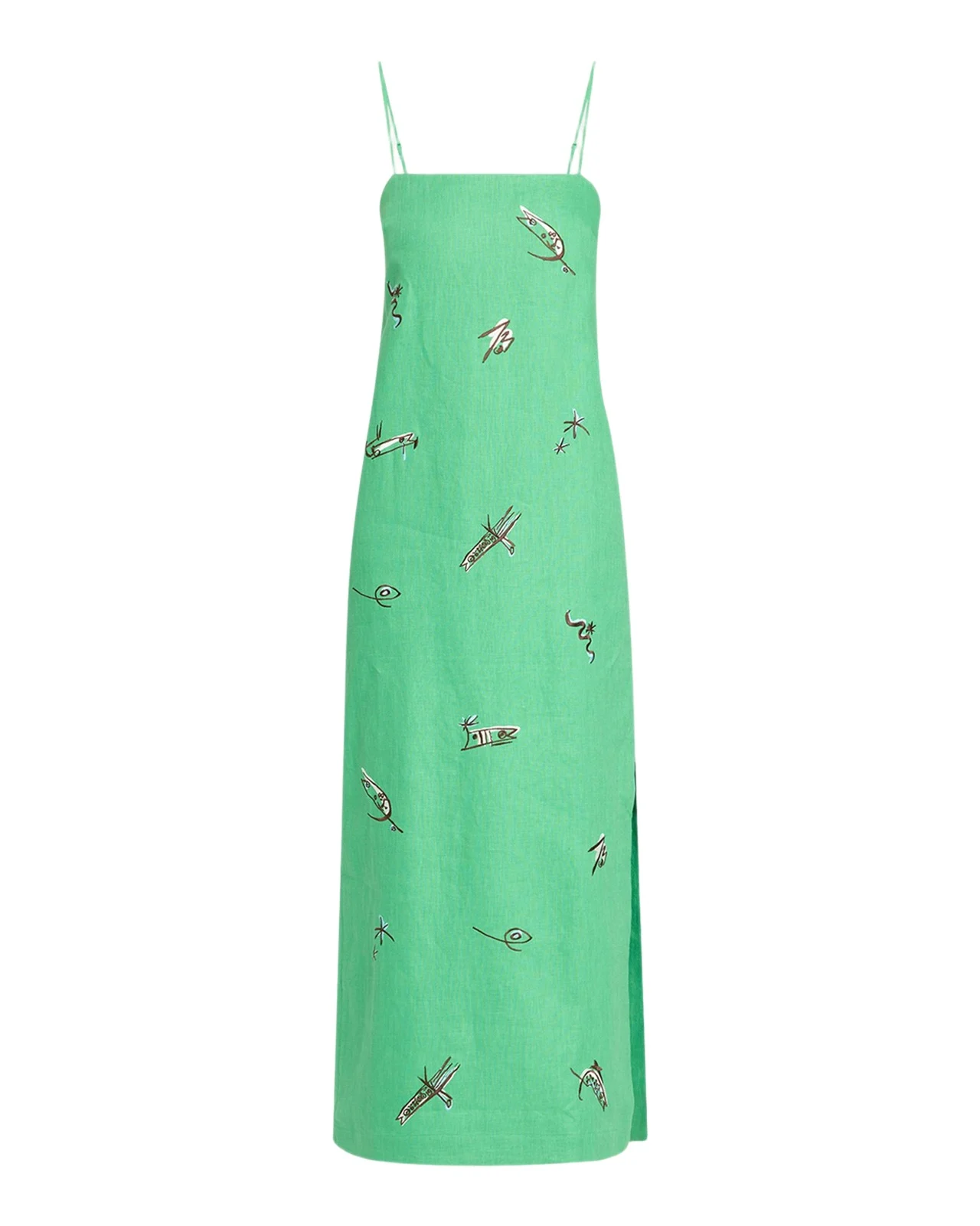 Wanda Embroidered Midi Dress Wanda Embroidered Midi Dress