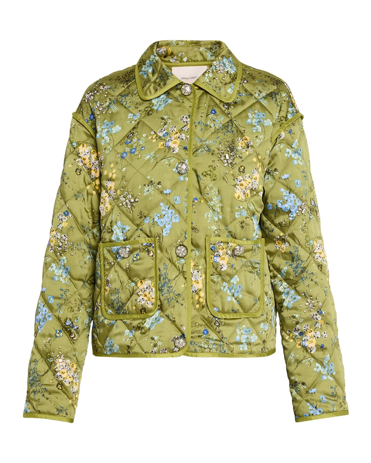 Windswept Floral Quilted Jacket