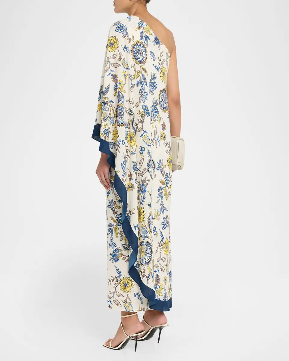 Elie Tahari The Arlene Printed One-Shoulder Maxi Dress | Thumbnail 3 Elie Tahari The Arlene Printed One-Shoulder Maxi Dress | Thumbnail 3