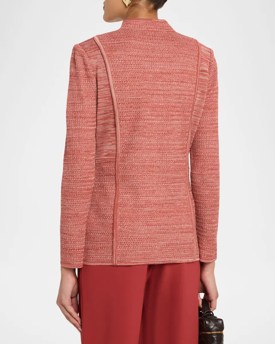 Misook Tailored Mélange Knit Jacket | Thumbnail 3 Misook Tailored Mélange Knit Jacket | Thumbnail 3